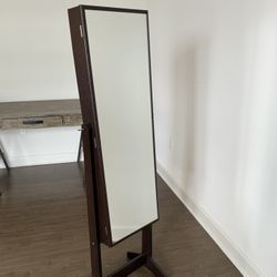 Moving sale! Like New SONGMICS Mirror Jewelry Cabinet Armoire, Standing Full-Length Mirror