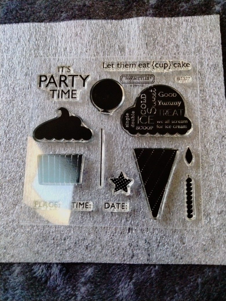 Close To My Heart Acrylic Stamp Set, Fanfare, B1377