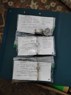 Watches to be repaired