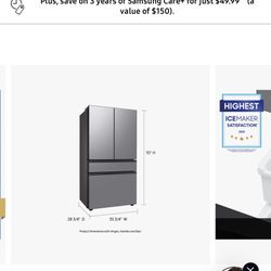 Samsung Fridge, Counter Depth 