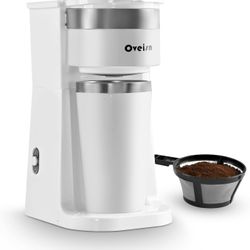 Coffee maker single serve with white