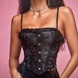 Lace Up Corset Cami Top 