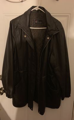 Leather Jacket XL dark brown