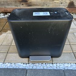 Simplehuman 15L Mini Recycler Dual Inner buckets Matte Black