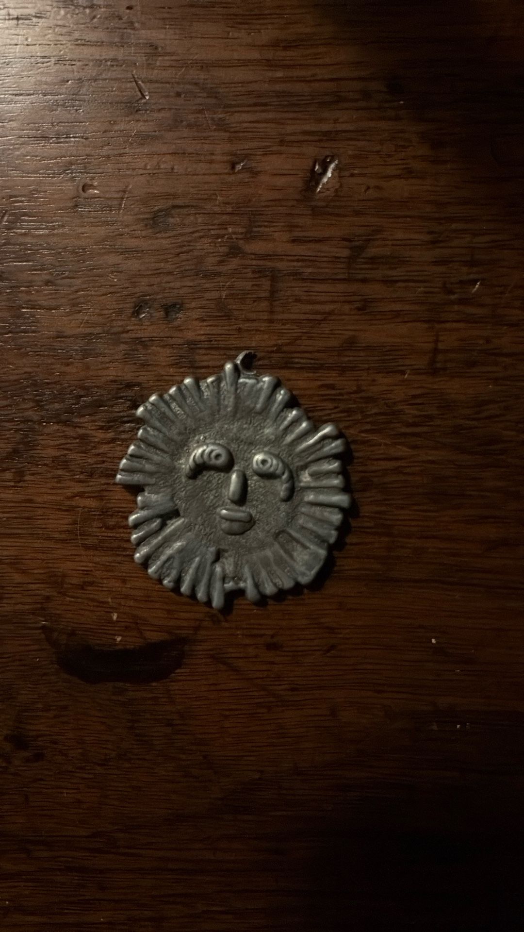 Pewter Sun Pendent