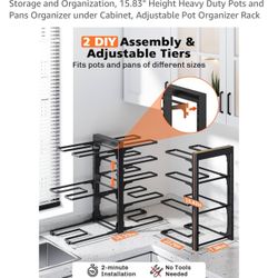8-tier Heavy Duty Pot Organizer 