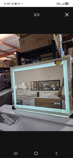 Bathroom mirror LED 24x36
