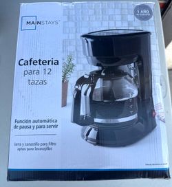 Mainstays Black 12-Cup Drip Coffee Maker