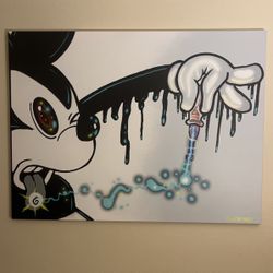 Large Mickey Acid Trip Canvas