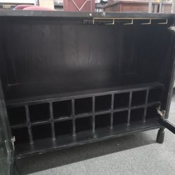 Double door table / wine rack 41x18x34" H 