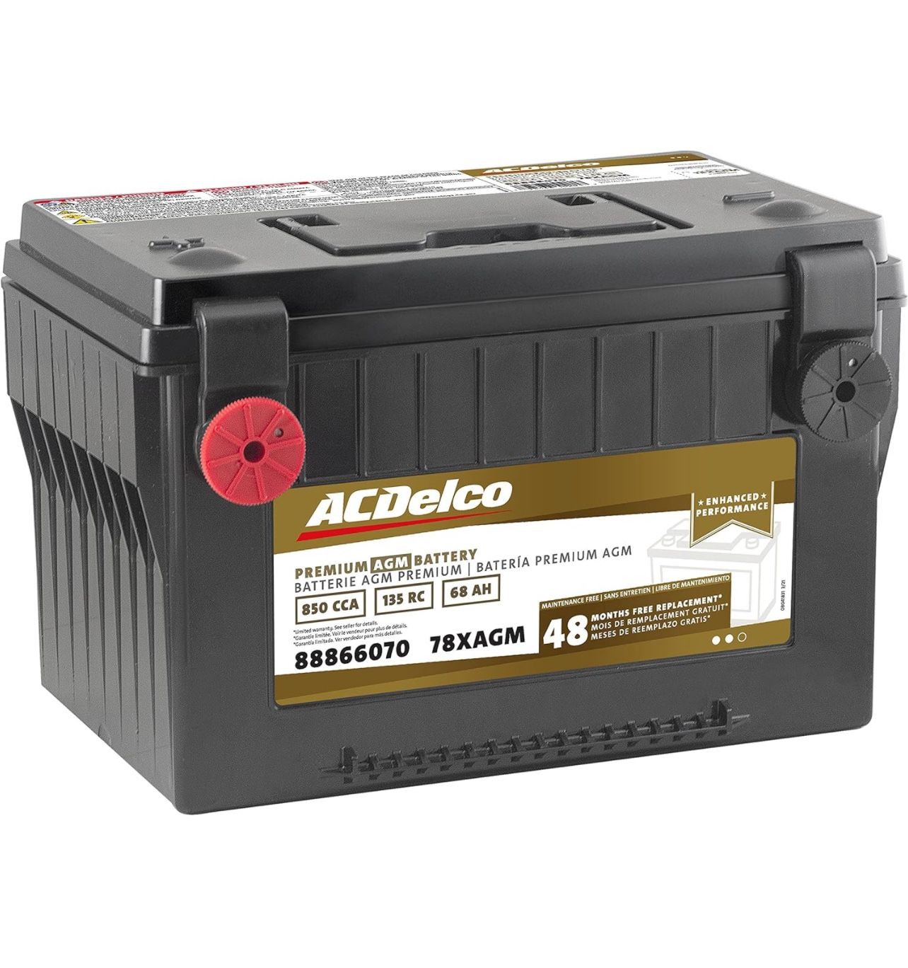 ACDelco Gold 78XAGM Premium AGM BCI Group 78 850CC 78XAGM