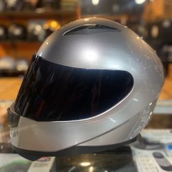 Helmet New Grey Dot Helmet With Smoked Visor $100