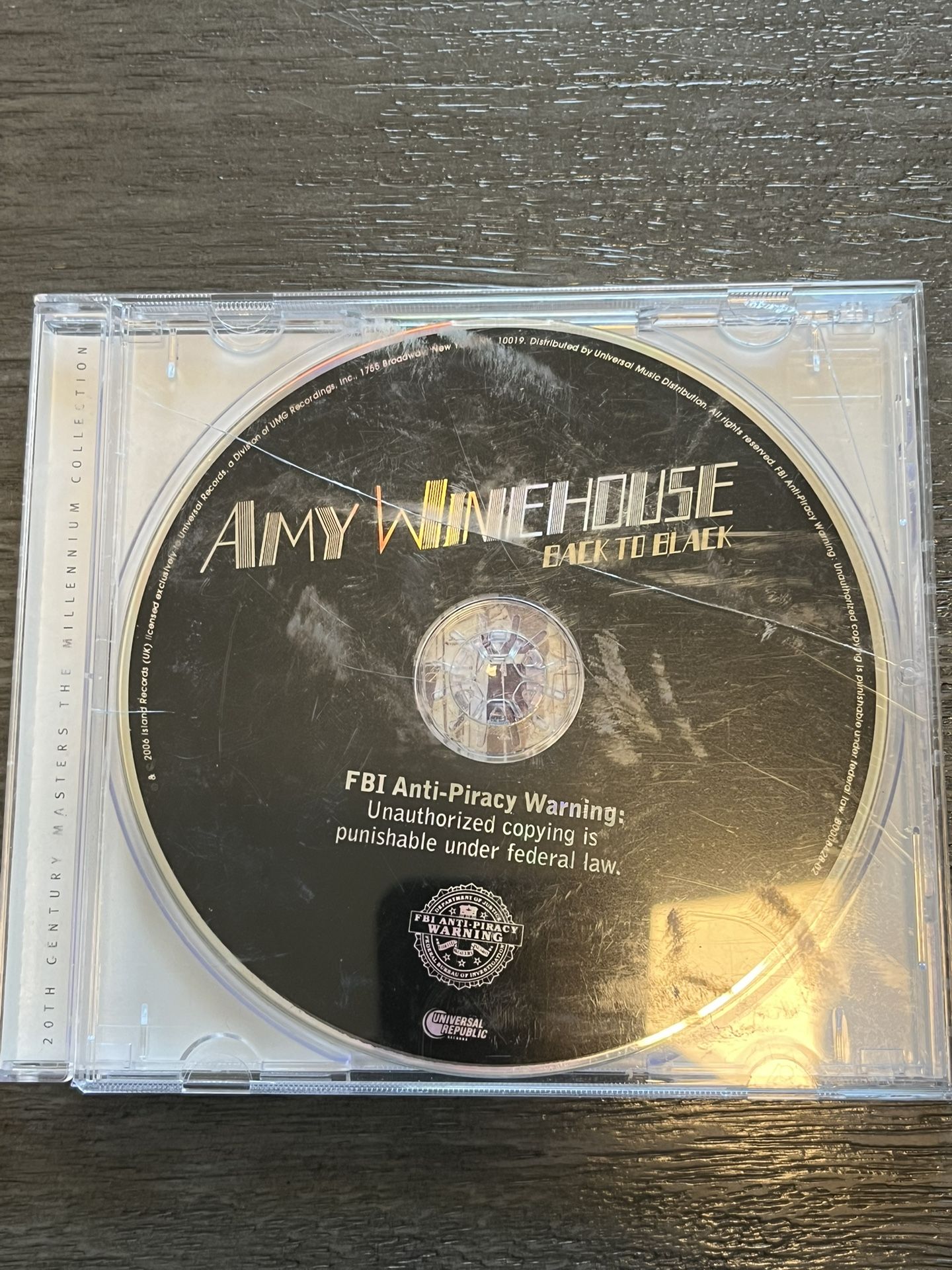 Amy Winehouse Back To Black CD
