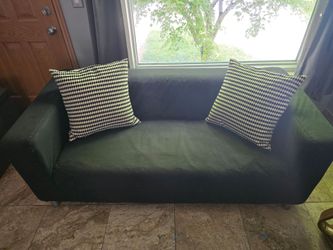 KLIPPAN Sofa with Pillows - Black