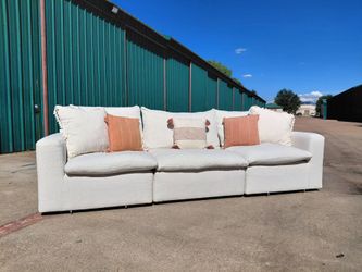 🤍 EVELPOE 3PC MODULAR CLOUD COUCH — $300 🤍