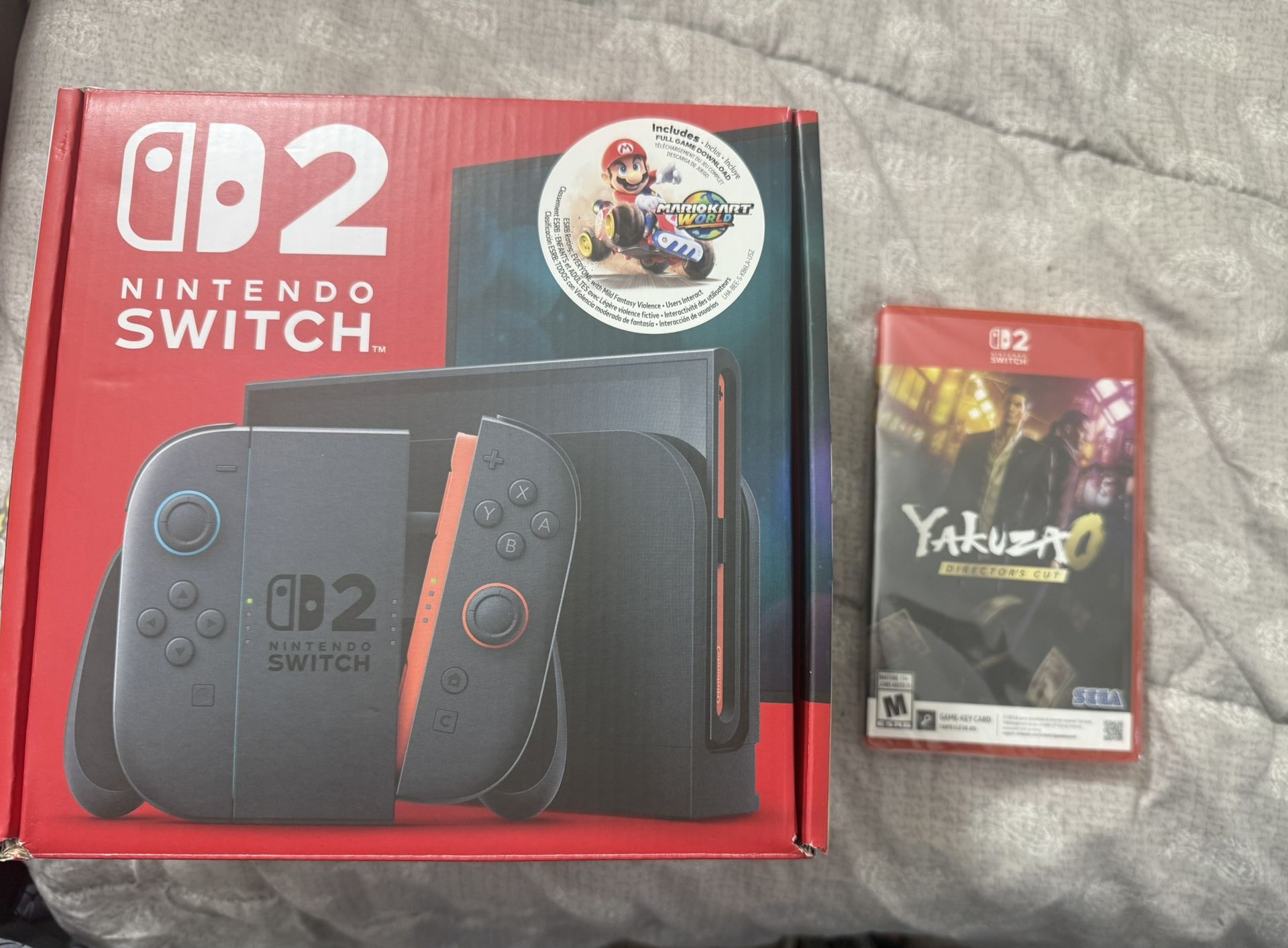 Nintendo Switch 2 With Mario Kart & Yakuza