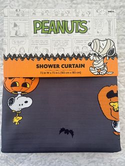 Snoopy "Halloween" Shower Curtains" New
