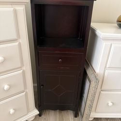 Cherry wood accent cabinet