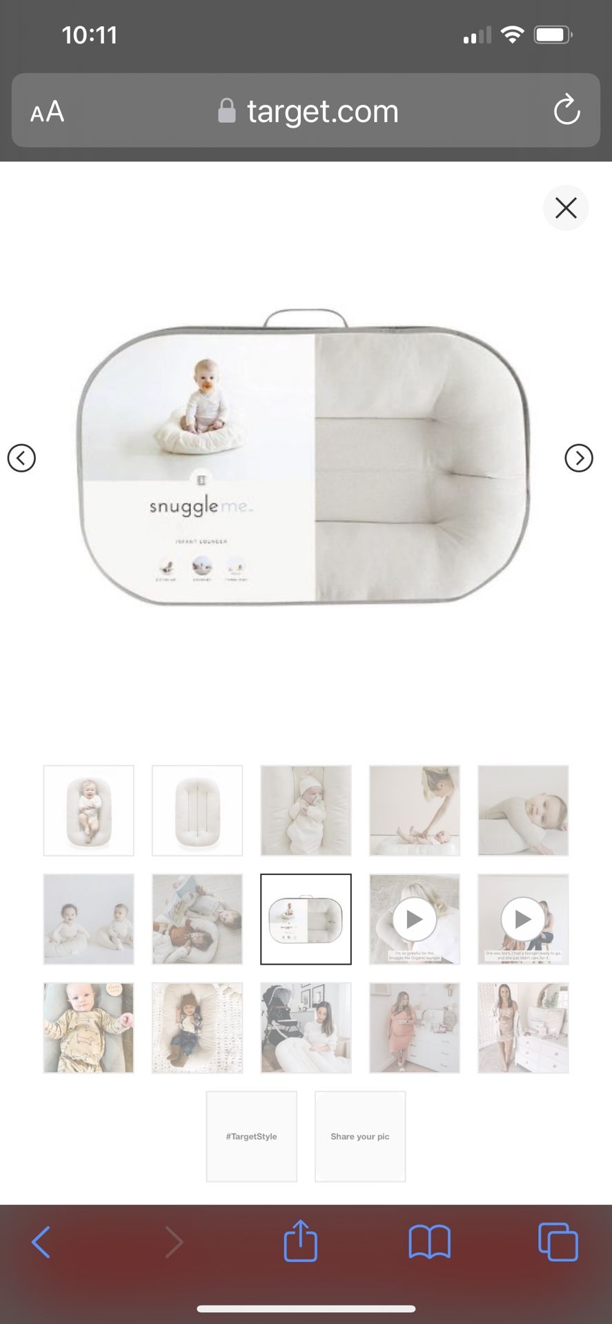 Snuggle Me Organic Lounger 