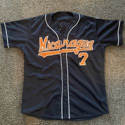 Nicaragua Mens Baseball Jersey M/L