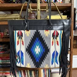 NEW Ecotorie Bleu Leather Tote