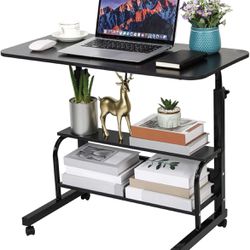 Home Office Desk Movable, Adjustable Height 