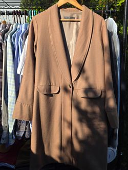Allison Wonderland Wool Long Jacket Size 10 Made in Canada
