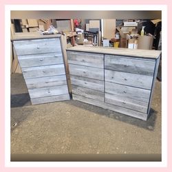 Five drawers dresser and Eight drawers dresser