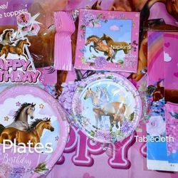 Happy 4th Birthday  "Horses/ Cowgirl Birthday For Girls