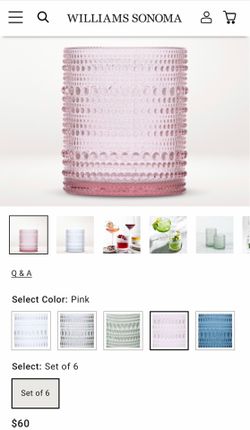 Pink 10oz Textured Glassware