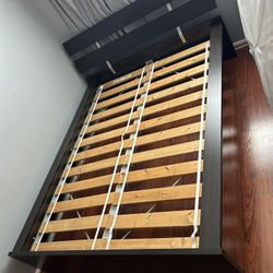 Full Size Bed Frame Wood Perfect Condition Solid Frame With Headboard