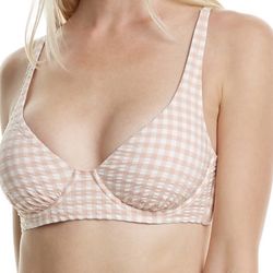 Tory Burch Gingham Swim Top
