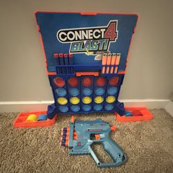 Nerf Connect Four Game With Nerf Gun