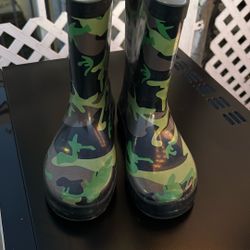KIDS Army Print Rain Boots