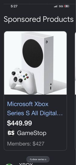 xbox series s trade or sell
