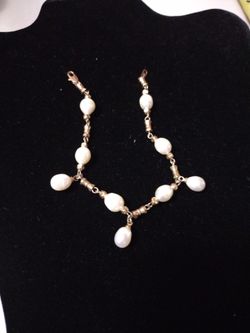 Real Pearl Bracelet 18kgf