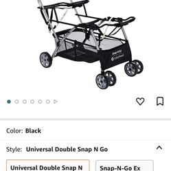 Snap And Go Double Stroller 