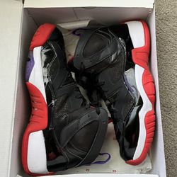 Nike Air Jordan Jumpman Two Trey Bred Black Red Raptors DO1925-001 Men's Size 12