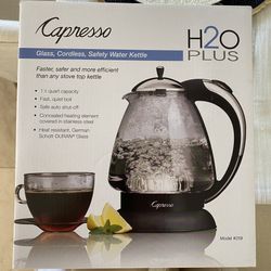 Capresso H2O Plus Electric Kettle New In Box 