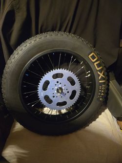 20 inch wide tire and rim bike motorized project