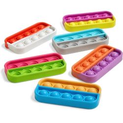 hand2mind Ten Frame Sensory Bubble Poppers, Push Pop Fidget Toys for Kids, Math Manipulatives Kindergarten, Calm Down Corner Supplies, Fine Motor Skil