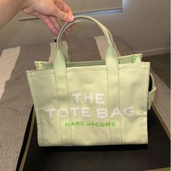 Marc Jacob’s Neon Green Canvas Tote Purse 