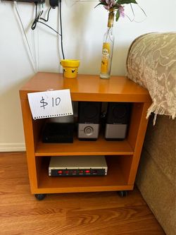 Side Table on Wheels