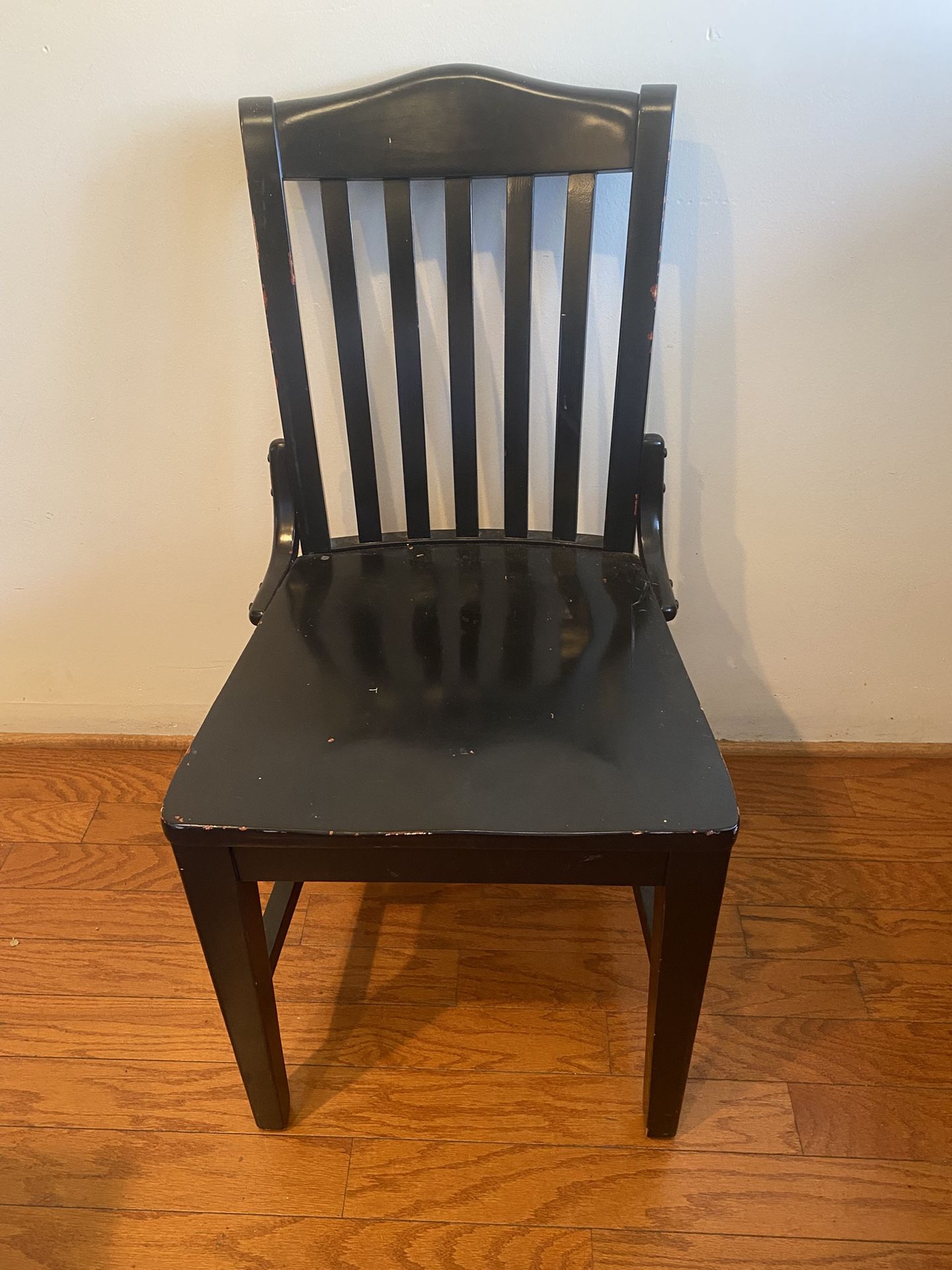 Heavy and sturdy wooden chair