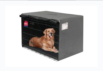 HiCaptain 48-Inch Dog Crate Cover (Model TLZ003) is a heavy-duty, 48-inch kennel cover designed to fit standard 48" wire pet crates measuring 48"L x 3