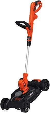 BLACK+DECKER 3-IN-1 ELECTRIC LAWN MOWER, STRING TRIMMER & EDGER, 12-INCH (BESTA512CM)