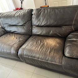 Reclining Brown Sofa Couch