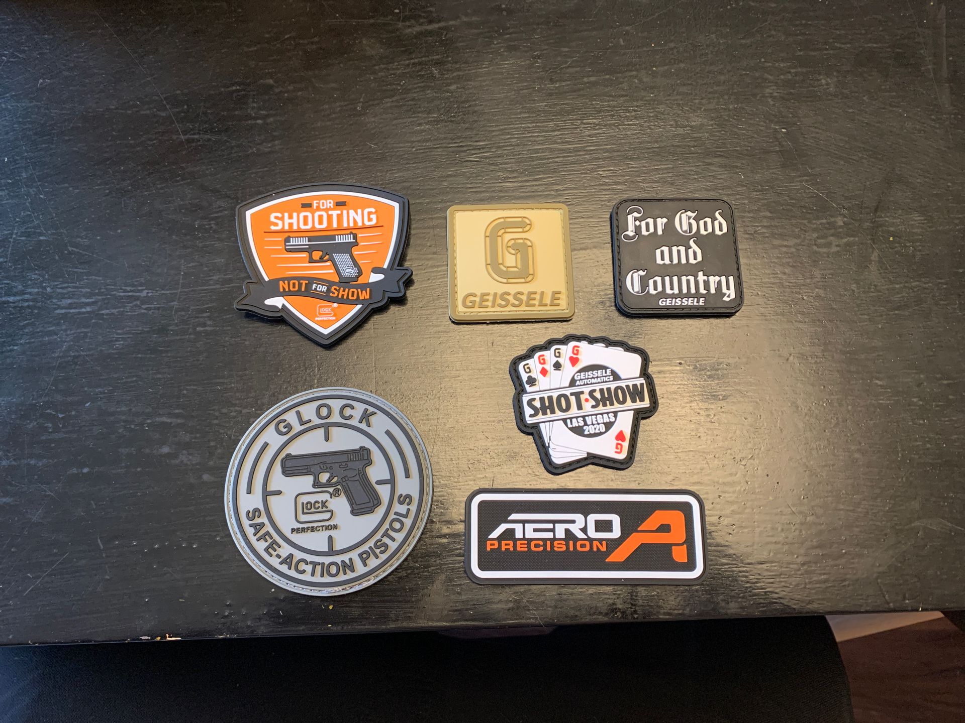 Shot Show Velcro morale patches set of 6