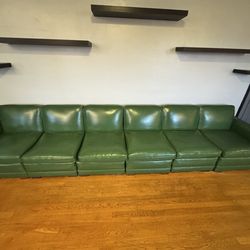 Very large vinyl couch