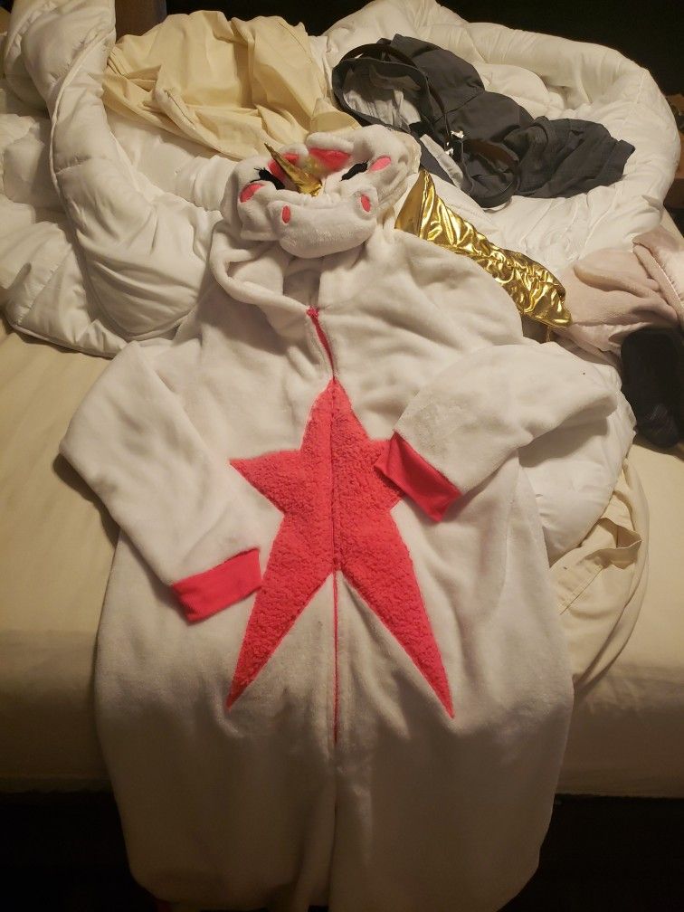 Unicorn Oneself Suit Zip Up Pajamas Costume 2x